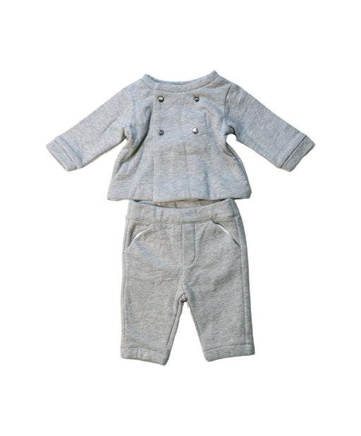 A Grey Pants Sets from Jacadi in size 0-3M for girl. (Front View)