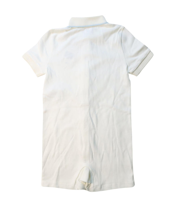 A White Short Sleeve Rompers from Ralph Lauren in size 2T for boy. (Back View)
