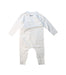 A White Onesies from Burberry in size 3-6M for neutral. (Back View)