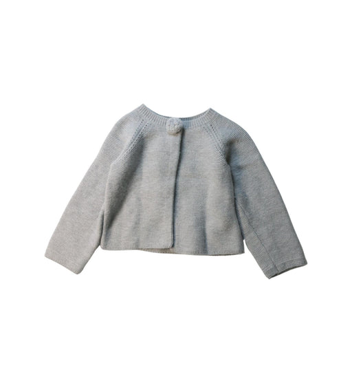 A Grey Cardigans from Jacadi in size 3T for girl. (Front View)