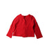 A Red Cardigans from Miki House in size 5T for girl. (Back View)