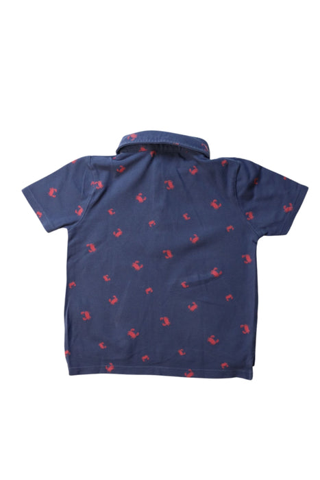 A Red Short Sleeve Polos from The Little White Company in size 2T for boy. (Back View)