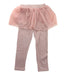 A Pink Leggings from Mimi Mono in size 5T for girl. (Front View)