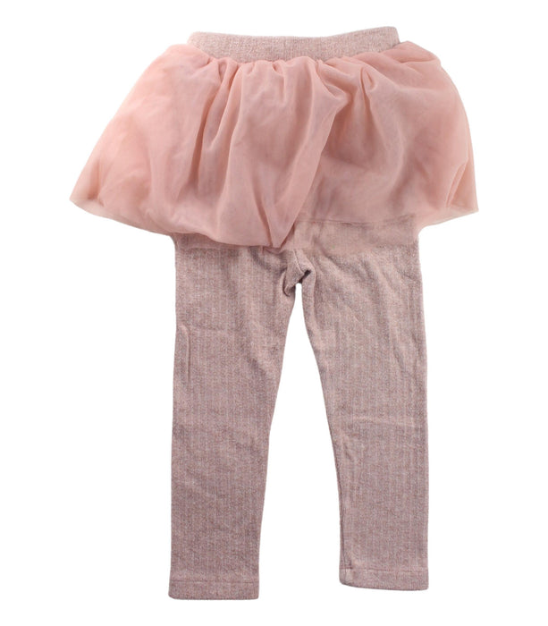 A Pink Leggings from Mimi Mono in size 5T for girl. (Back View)
