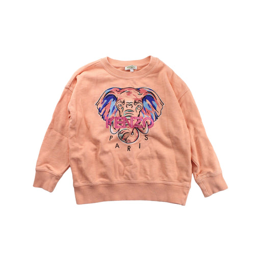A Peach Crewneck Sweatshirts from Kenzo in size 6T for boy. (Front View)