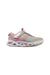 A Silver Sneakers from Skechers in size 6T for girl. (Front View)