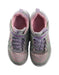A Silver Sneakers from Skechers in size 6T for girl. (Back View)