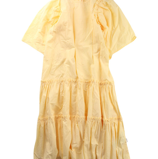 A Yellow Short Sleeve Dresses from Molo in size 11Y for girl. (Front View)
