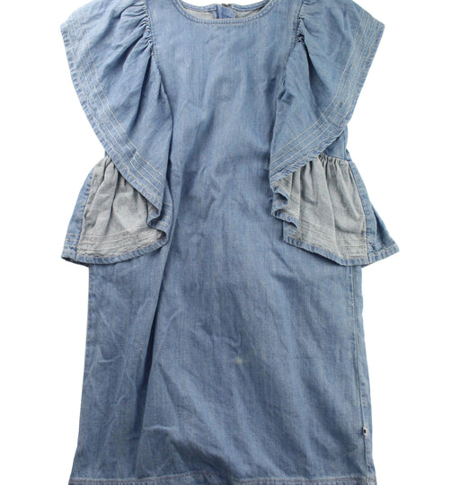 A Blue Short Sleeve Dresses from Molo in size 11Y for girl. (Front View)