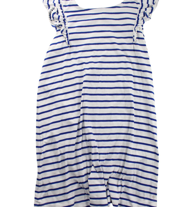 A Blue Short Sleeve Dresses from Petit Bateau in size 12Y for girl. (Front View)