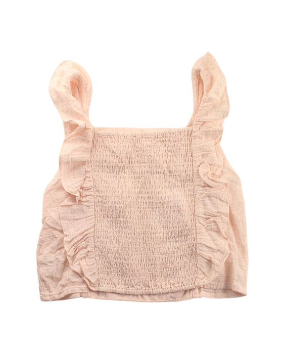 A Peach Sleeveless Tops from Louise Misha in size 14Y for girl. (Back View)