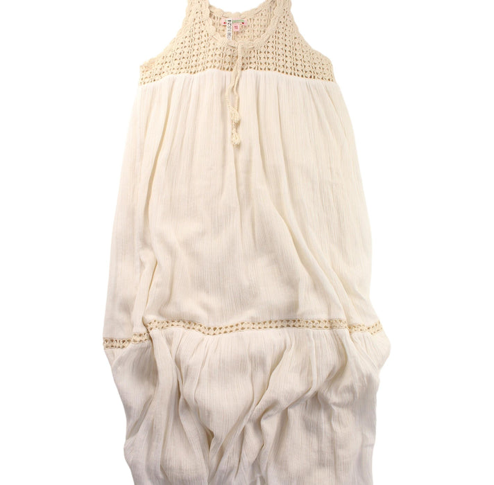 A White Sleeveless Dresses from Bonpoint in size 12Y for girl. (Front View)