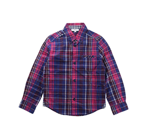 A Blue Long Sleeve Shirts from Boss in size 6T for boy. (Front View)