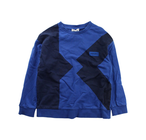 A Blue Crewneck Sweatshirts from Kenzo in size 8Y for boy. (Front View)