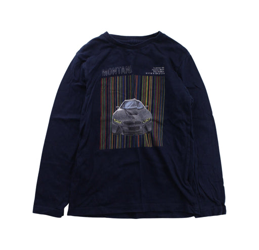 A Blue Long Sleeve T Shirts from Mayoral in size 7Y for boy. (Front View)