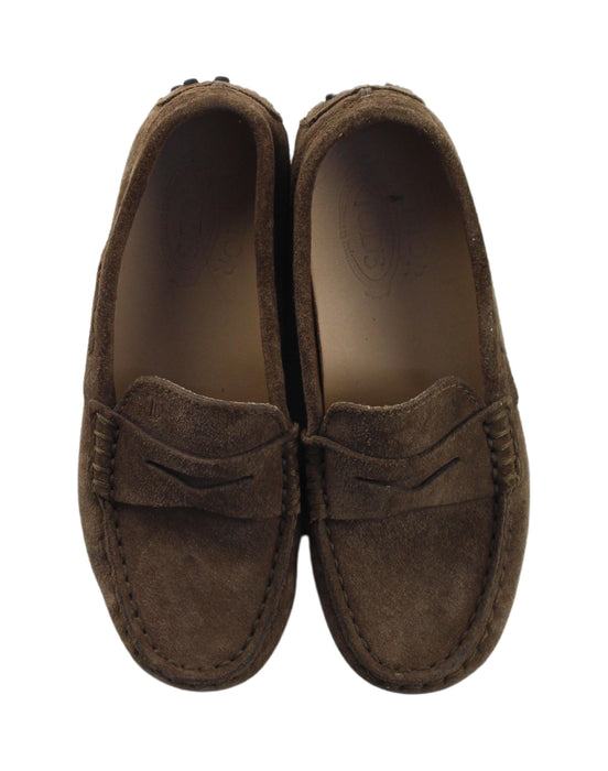 A Brown Loafers & Moccasins from Tod’s in size 5T for boy. (Back View)