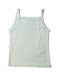 A Green Sleeveless T Shirts from Petit Bateau in size 2T for girl. (Front View)
