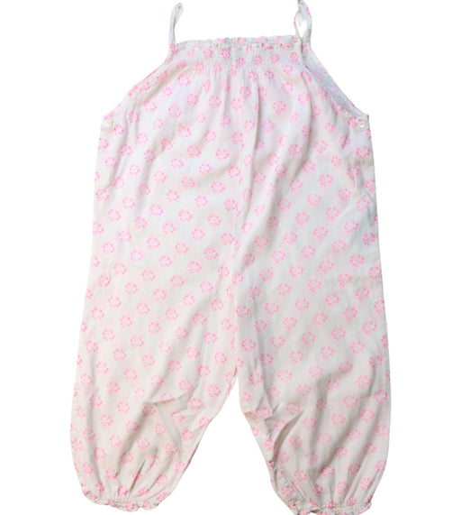 A White Sleeveless Jumpsuits from Bonpoint in size 2T for girl. (Front View)