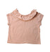 A Peach Short Sleeve Tops from Emile et Ida in size 3T for girl. (Back View)