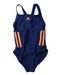 A Blue Swimsuits from Adidas in size 2T for girl. (Front View)