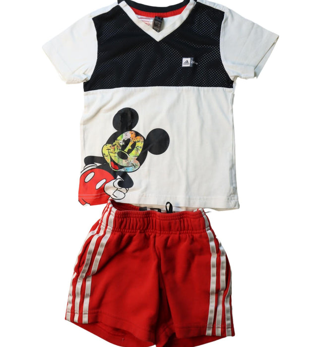 A Multicolour Shorts Sets from Adidas in size 3T for boy. (Front View)