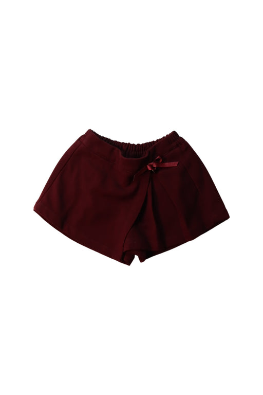 A Red Skorts from Chickeeduck in size 2T for girl. (Front View)