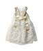 A White Sleeveless Dresses from Monsoon in size 3-6M for girl. (Front View)