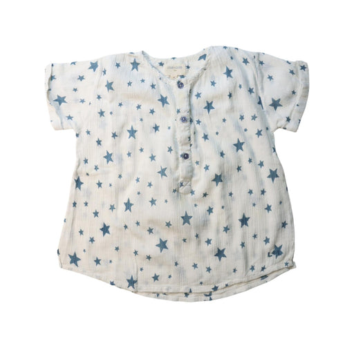 A Blue Short Sleeve Tops from Louis Louise in size 6T for girl. (Front View)