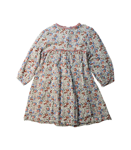 A Multicolour Long Sleeve Dresses from Bonheur du Jour in size 6T for girl. (Front View)