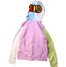 A Multicolour Zippered Sweatshirts from Bape by A Bathing Ape in size 13Y for girl. (Back View)