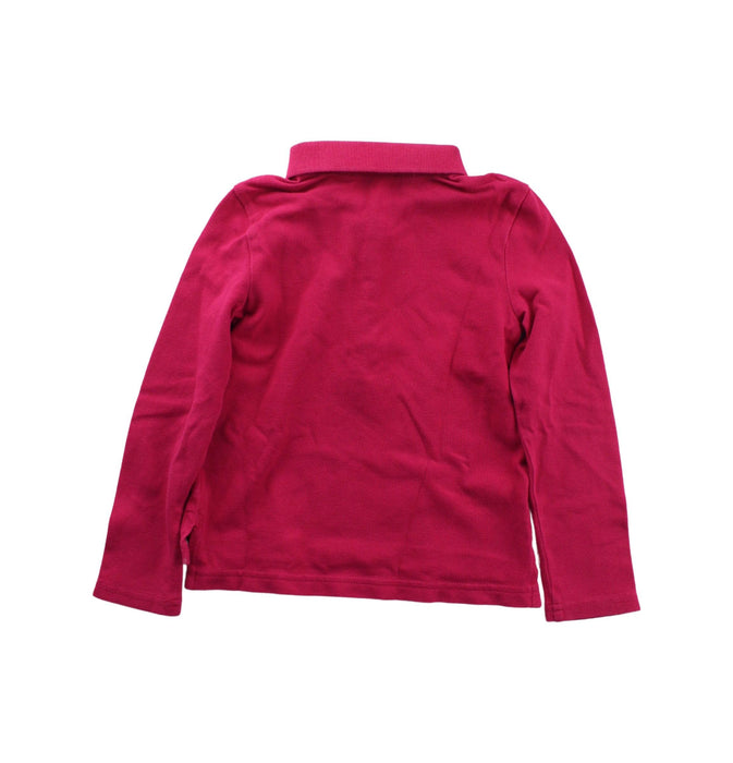 A Pink Long Sleeve Polos from Polo Ralph Lauren in size 4T for boy. (Back View)
