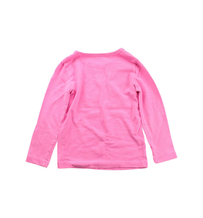 A Pink Long Sleeve T Shirts from Crewcuts in size 3T for girl. (Back View)