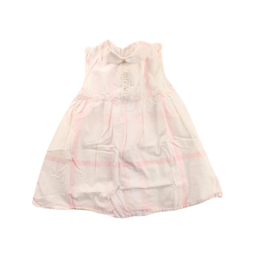 A White Sleeveless Dresses from Burberry in size 6-12M for girl. (Front View)