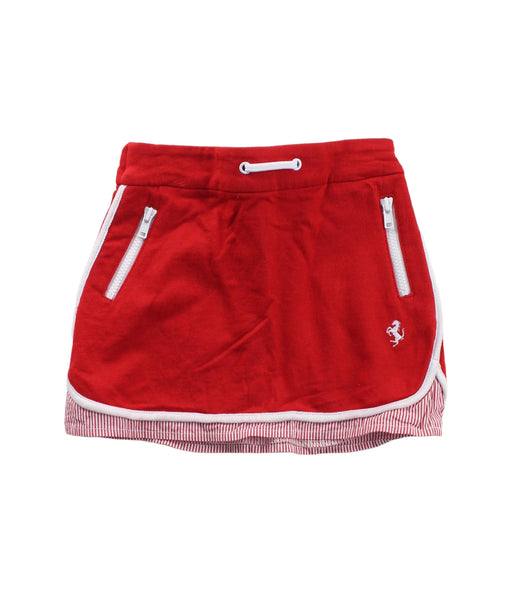 A Red Short Skirts from Ferrari in size 6-12M for girl. (Front View)