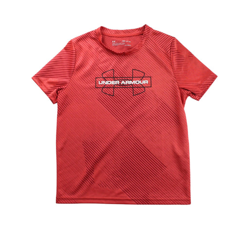 A Red Short Sleeve T Shirts from Under Armour in size 8Y for boy. (Front View)