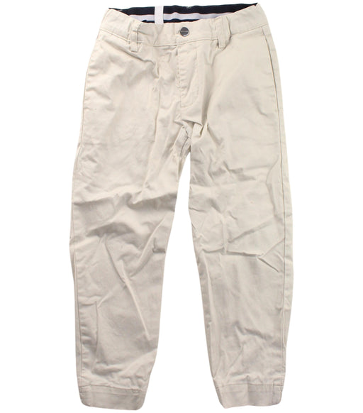 A White Casual Pants from Jacadi in size 5T for boy. (Front View)