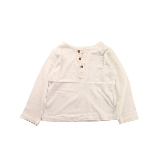 A White Long Sleeve Tops from Gocco in size 12-18M for boy. (Front View)