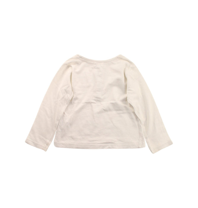 A White Long Sleeve Tops from Gocco in size 12-18M for boy. (Back View)