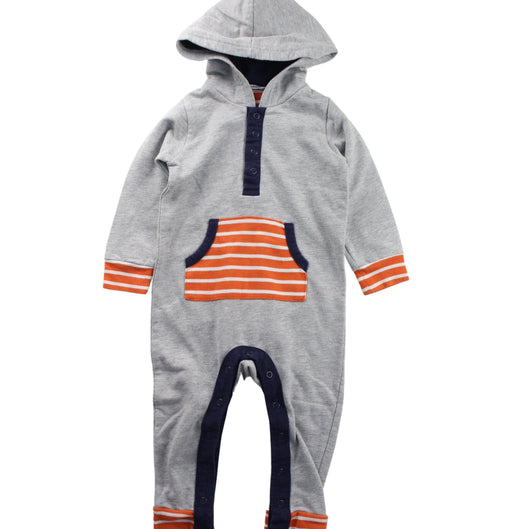 A Grey Long Sleeve Jumpsuits from Boden in size 12-18M for boy. (Front View)