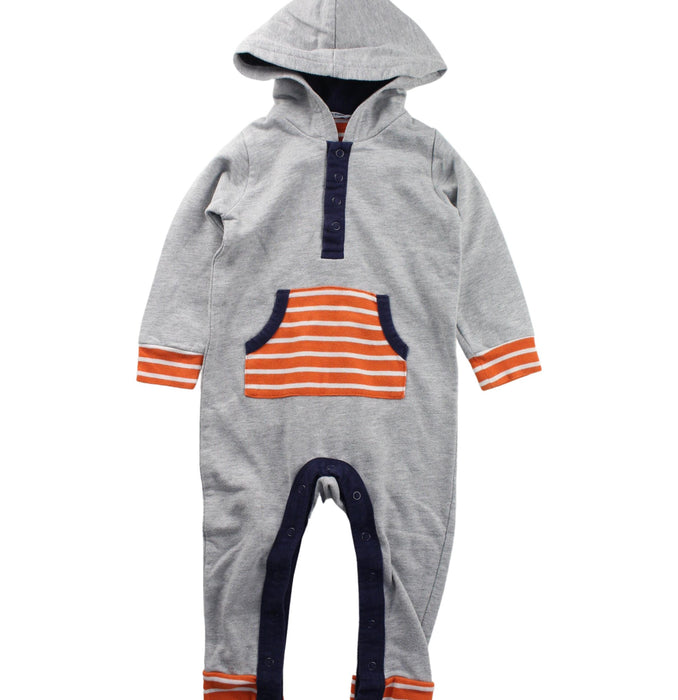 A Grey Long Sleeve Jumpsuits from Boden in size 12-18M for boy. (Front View)