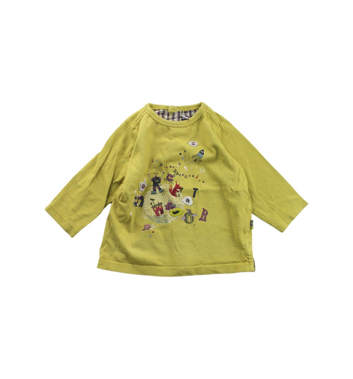 A Green Long Sleeve Tops from Sergent Major in size 3-6M for boy. (Front View)