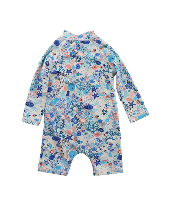 A Blue Swimsuits from Mamas & Papas in size 6-12M for boy. (Back View)