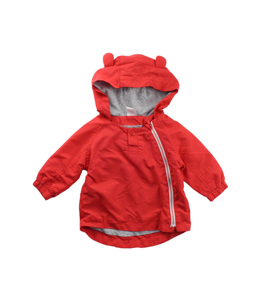A Red Lightweight Jackets from Seed in size 6-12M for girl. (Front View)