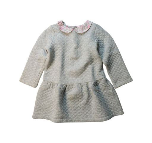 A Grey Long Sleeve Dresses from Jacadi in size 2T for girl. (Front View)