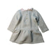 A Grey Long Sleeve Dresses from Jacadi in size 2T for girl. (Back View)