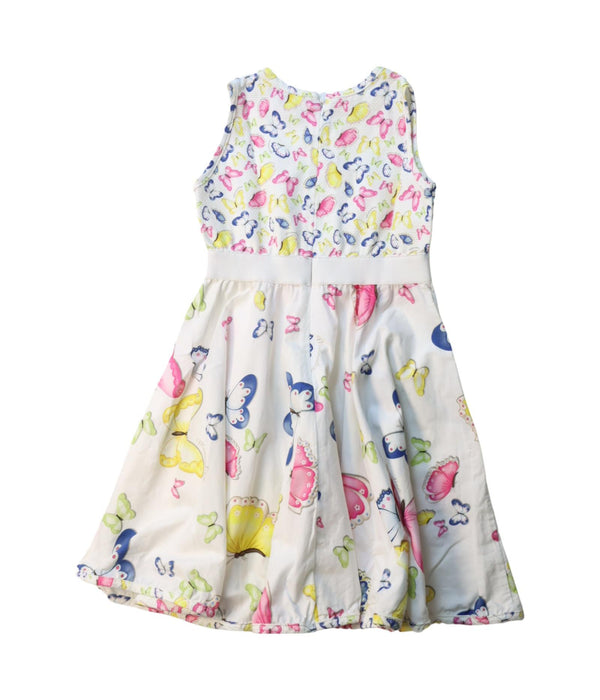 A Multicolour Sleeveless Dresses from Monnalisa in size 3T for girl. (Back View)