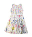 A Multicolour Sleeveless Dresses from Monnalisa in size 3T for girl. (Back View)