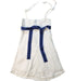 A Blue Sleeveless Dresses from Le Guignol in size 3T for girl. (Back View)