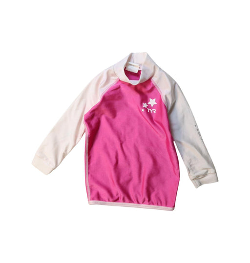 A Pink Rash Guards from TYR in size 2T for girl. (Front View)