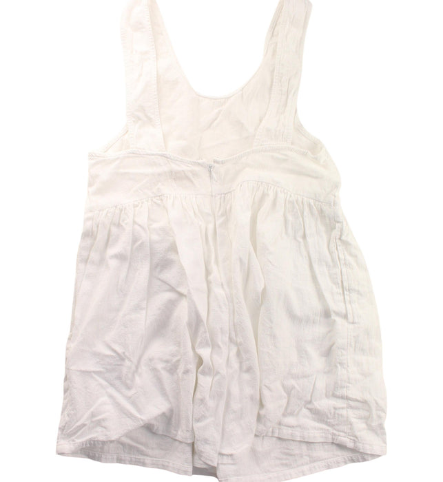 A White Sleeveless Rompers from Billabong in size 10Y for girl. (Back View)